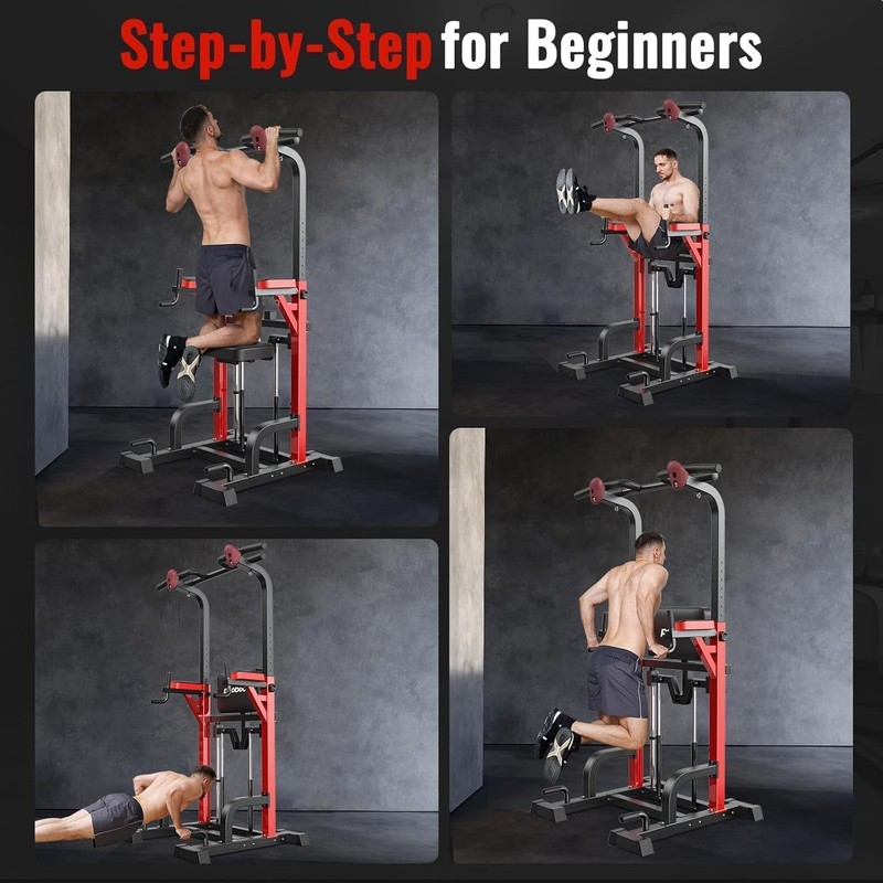 Multi-Function Power Tower Dip Station Pull Up Bar for Fitness Home Gym Workout gallery