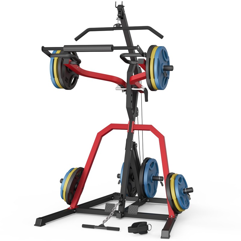Leverage Gym Power Rack Squat Rack Lever Gym with LAT Low Row Home Gym System