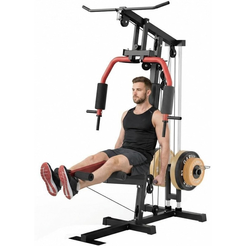 Full Body Home Gym Equipment 300LBS, Multifunctional Strength Training Machine