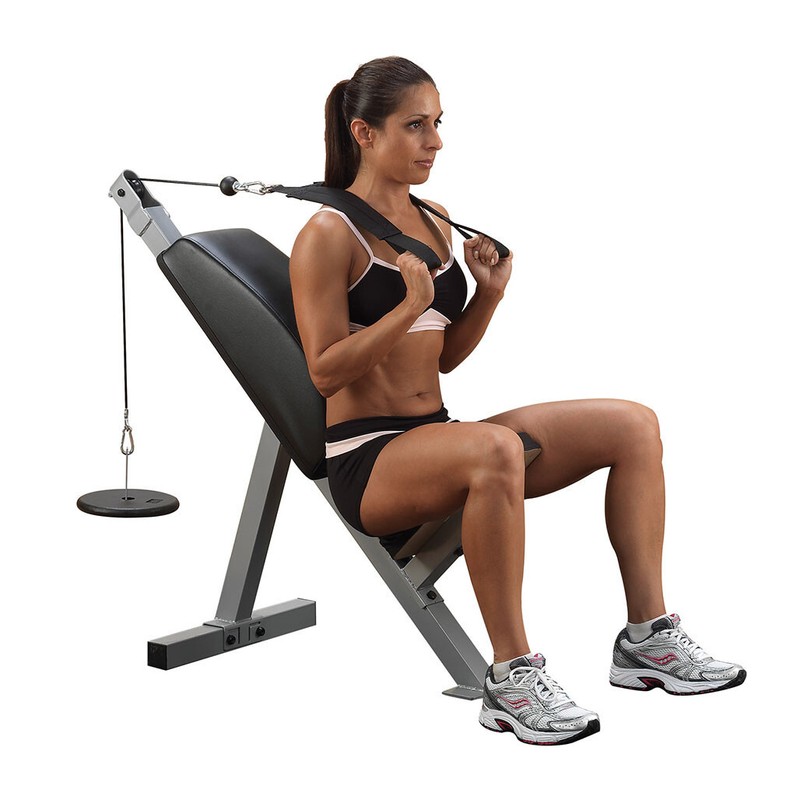 Powerline Plate Load Ab Crunch Bench