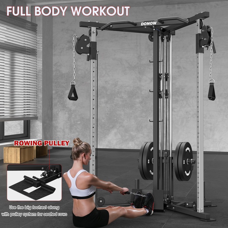 Cable Crossover Machine TrainerCable Fly Machine Home Gym System Workout Station gallery