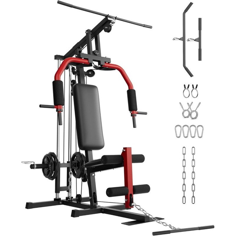 Home Gym Station with 400lb Capacity – Space-Saving Full Body Workout Machine