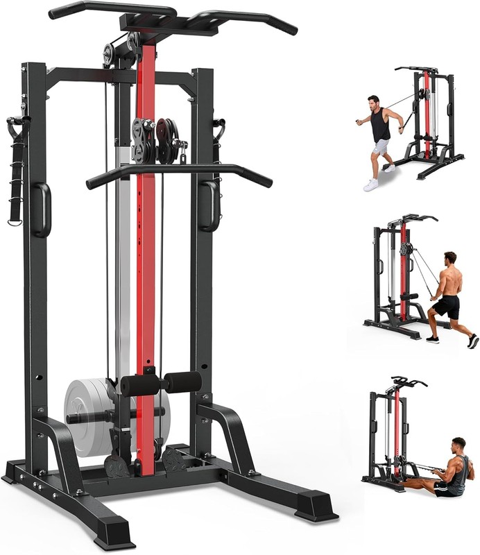 Pull Up Bar Power Tower Dip Station Strength Training Equipment for Home Gym