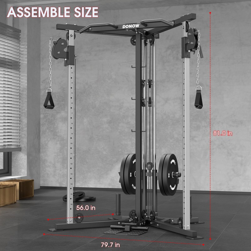 Cable Crossover Machine TrainerCable Fly Machine Home Gym System Workout Station gallery