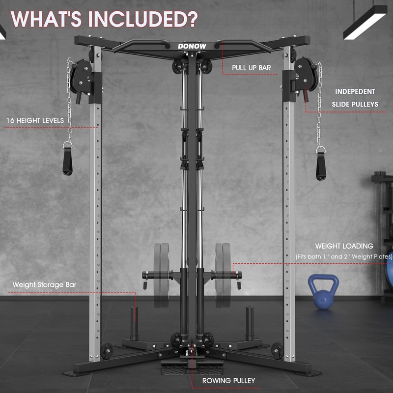 Cable Crossover Machine TrainerCable Fly Machine Home Gym System Workout Station gallery
