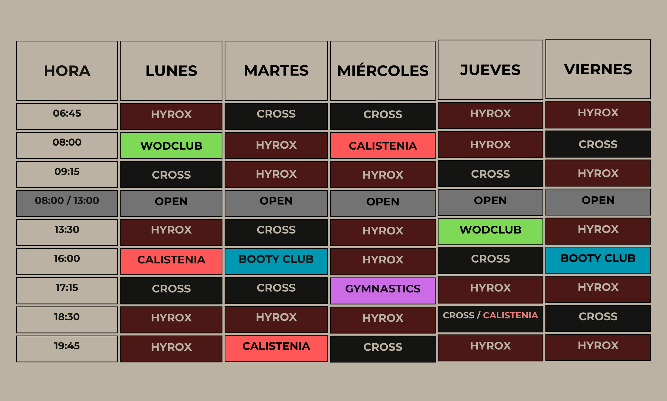 HORARIO ÖMNYA FEBRERO